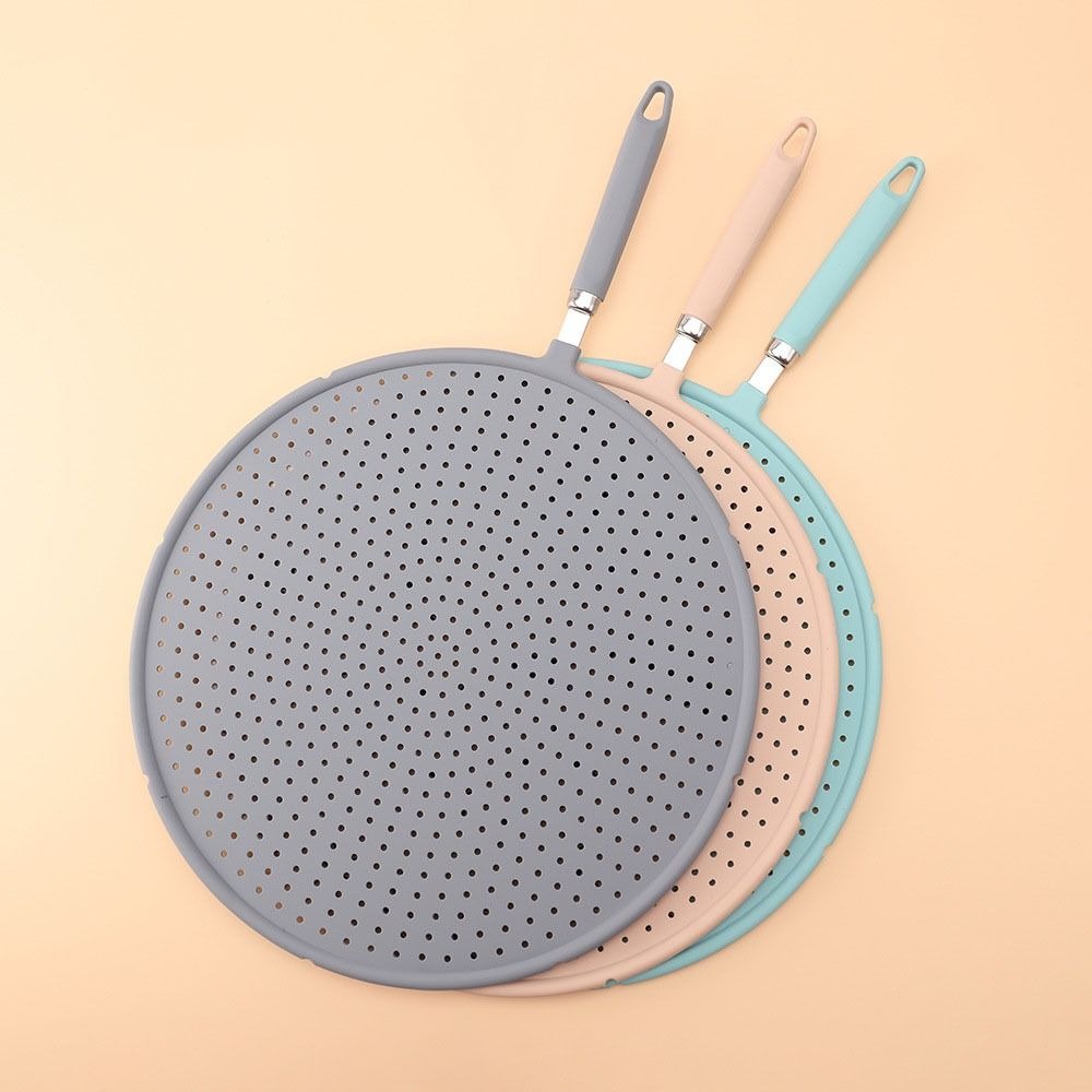 YINLMALL Silicone Tấm chắn bắn bếp Chịu nhiệt Kích thước lớn Nắp chảo rán Phụ kiện nhà bếp Có thể treo Tấm chắn bắn dầu Nồi