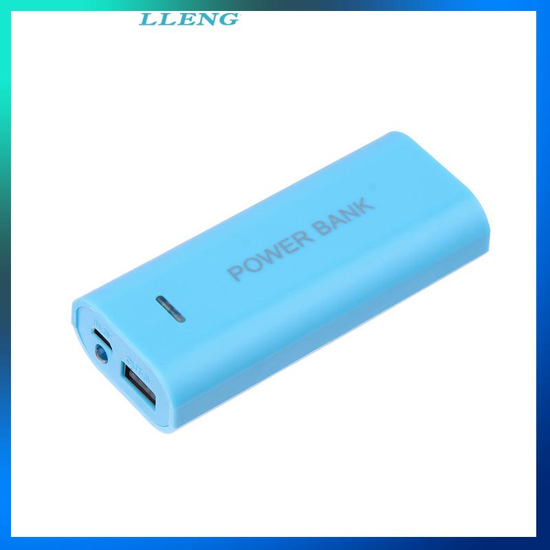 LLENG Điện cầm tay ngân hàng trường hợp DIY 2 di động 18650 hộp pin cho điện thoại thông minh phí 5V 1A cho pin 18650 với chỉ số ánh sáng - 7