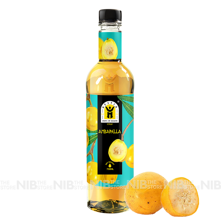 Siro/ syrup Hestia chai 750ml - CÓC VÀNG (AMBARELLA)