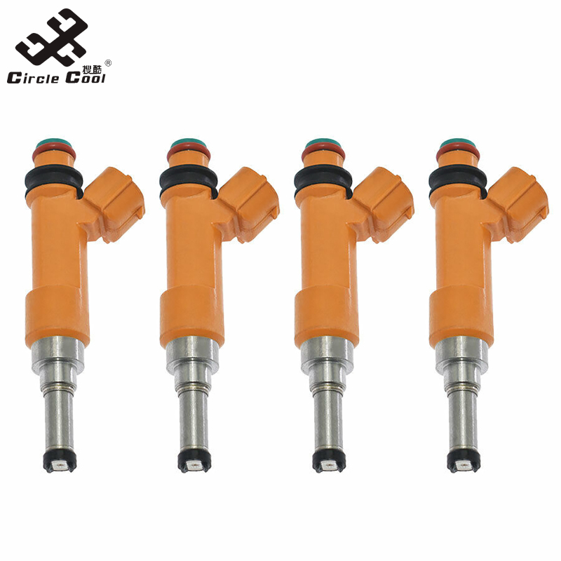 Vòng tròn mát mẻ mới! 4 cái kim phun nhiên liệu phun nhiên liệu thay thế vòi phun Tương thích cho sx4 1.6L m16a 297500-1480 15710-54la 0 Phụ Kiện Xe Hơi