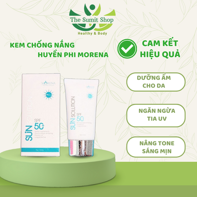 Kem chống nắng body Huyền Phi Morena 50ml nâng tone dưỡng ẩm bảo vệ da khỏi tia UV   - The Sumit Shop