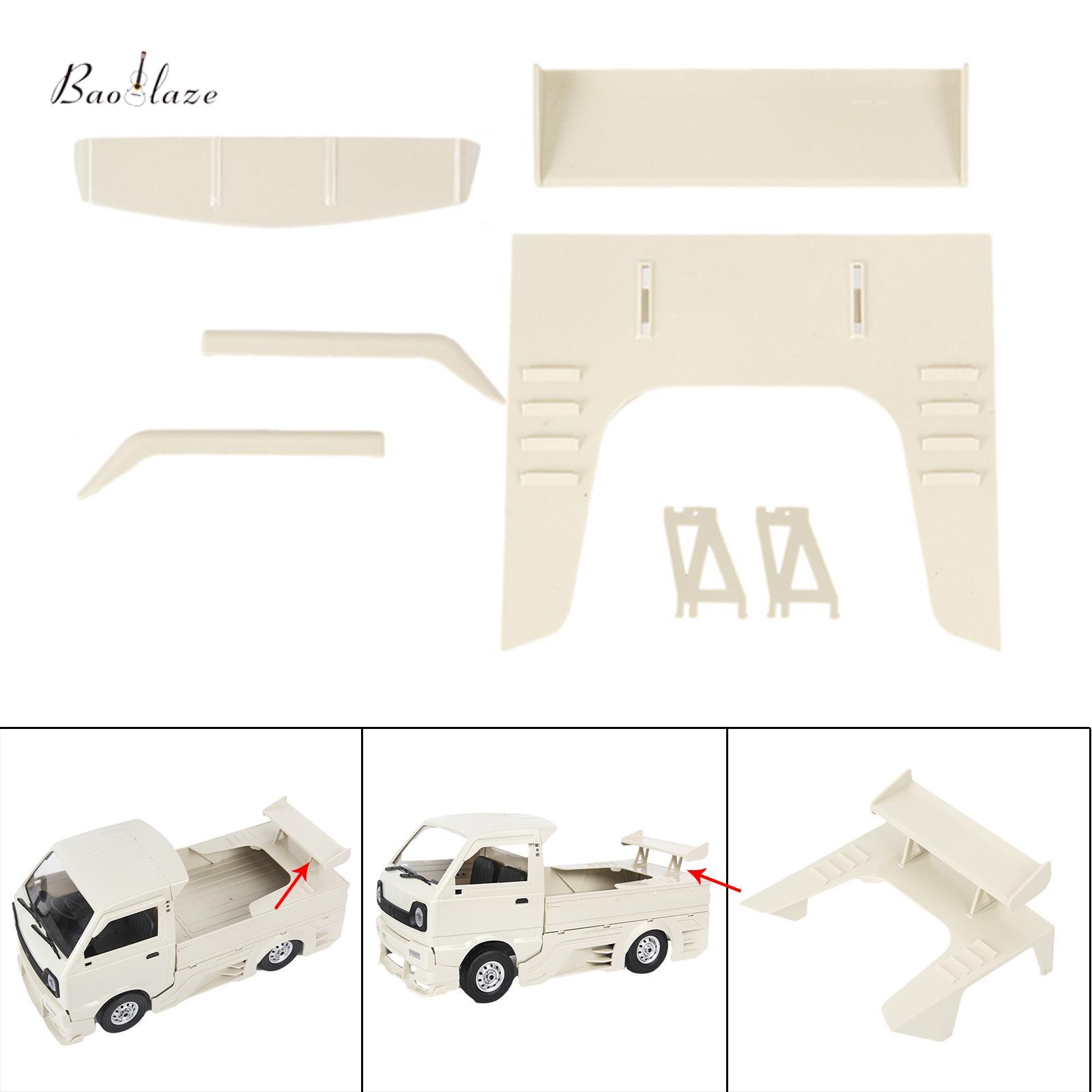 Baoblaze RC Car Tail Wing Decoration ABS Plastic Windows Visor & Wind Deflector Set for WPL D12 1/10 RC Car Accessories DIY Modification ราคา 9,225 บาท*ส่งฟรี