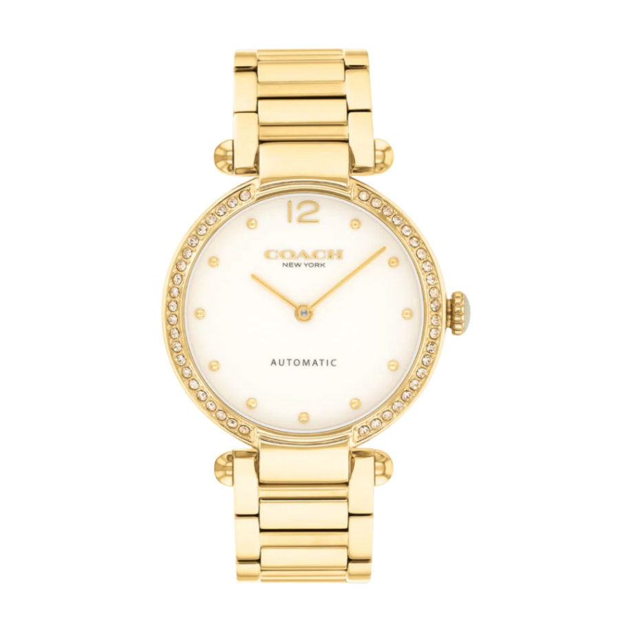 COACH CO14504580 Cary Women Automatic Chalk Dial Analog Stainless Steel Watch นาฬิกาข้อมือ นาฬิกา ผู้หญิง ราคา 13,280 บาท*ส่งฟรี