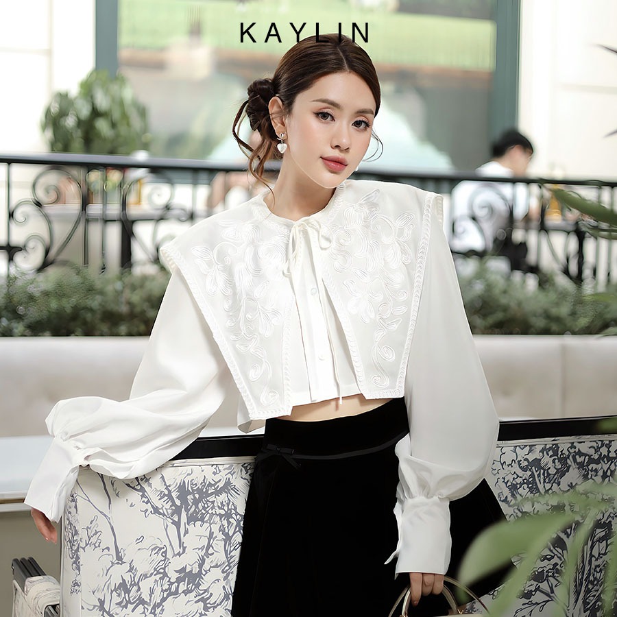 Áo sơ mi KAYLIN kiểu cách điệu sang choảnh chất vải cotton lụa hàn thoáng mát phong cách N2190