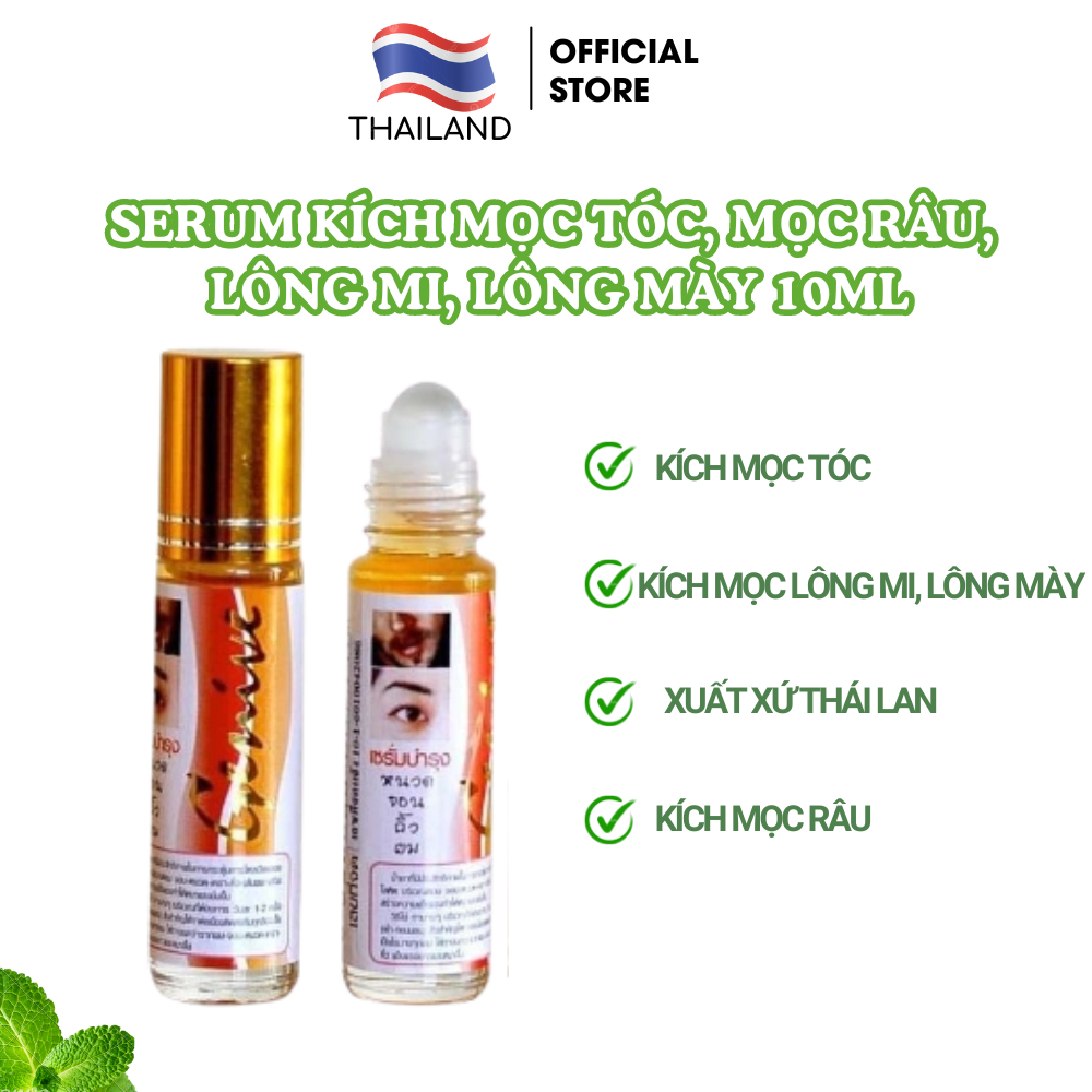 Serum dưỡng dài mi Genive thá¡ lan kích mọc tóc lông mày fata co's 10ml kích mọc râu