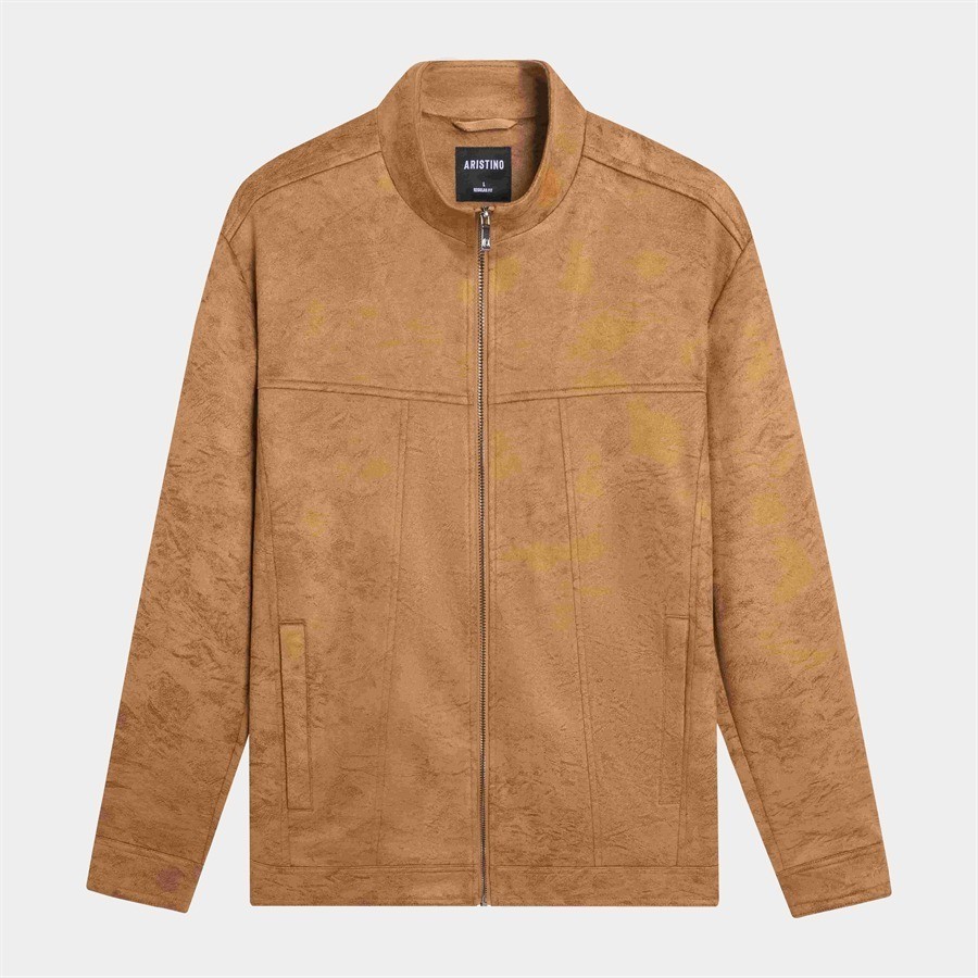 Áo khoác 2 lớp Aristino bề mặt vải nhung mềm mịn phom đứng dáng và giữ nhiệt tốt - AJK023BZ