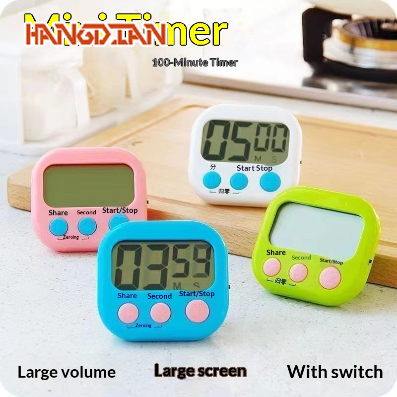 HANGDIAN Smart Digital Timer for Study, Cooking and Time Management ราคา 24 บาท*ส่งฟรี