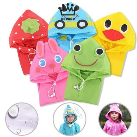 Berber Kids Cartoon Animal Raincoat - Funny Raining Coat