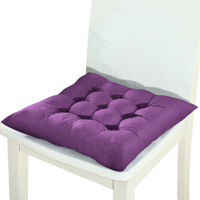 yingke Junejour 1/2/4pcs Home Seat Cushion Pad Winter Office Bar Chair Back Seat Cushions Sofa Pillow Buttocks Chair Cushion 37x37cm