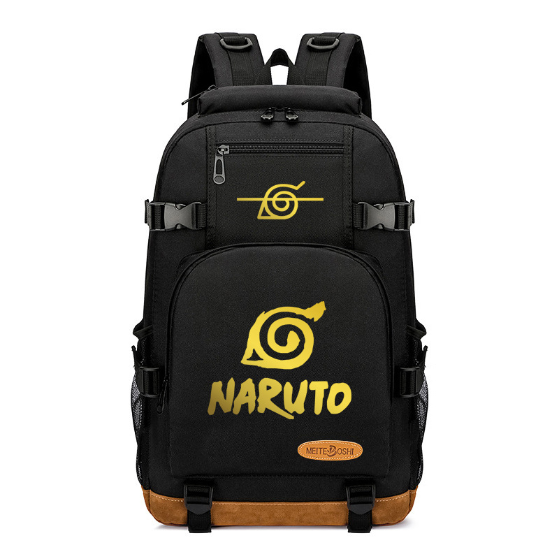 Backpack Campus Student Schoolbag Naruto Bronzing Teenagers Schoolbag Travel Bag Computer Bag