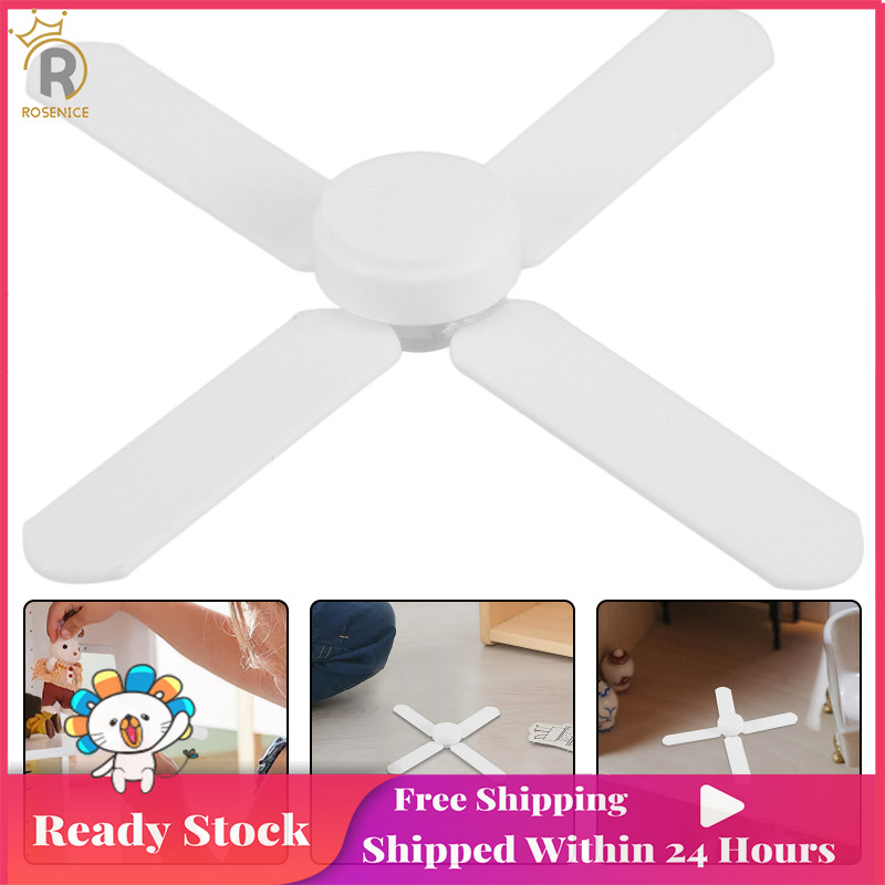 ROSENICE Nội thất nhà búp bê thu nhỏ Mẫu quạt trần hình thu nhỏ Quạt phỏng mini Nhà búp bê mini Phụ kiện quạt trần trí Quạt trần mini giả