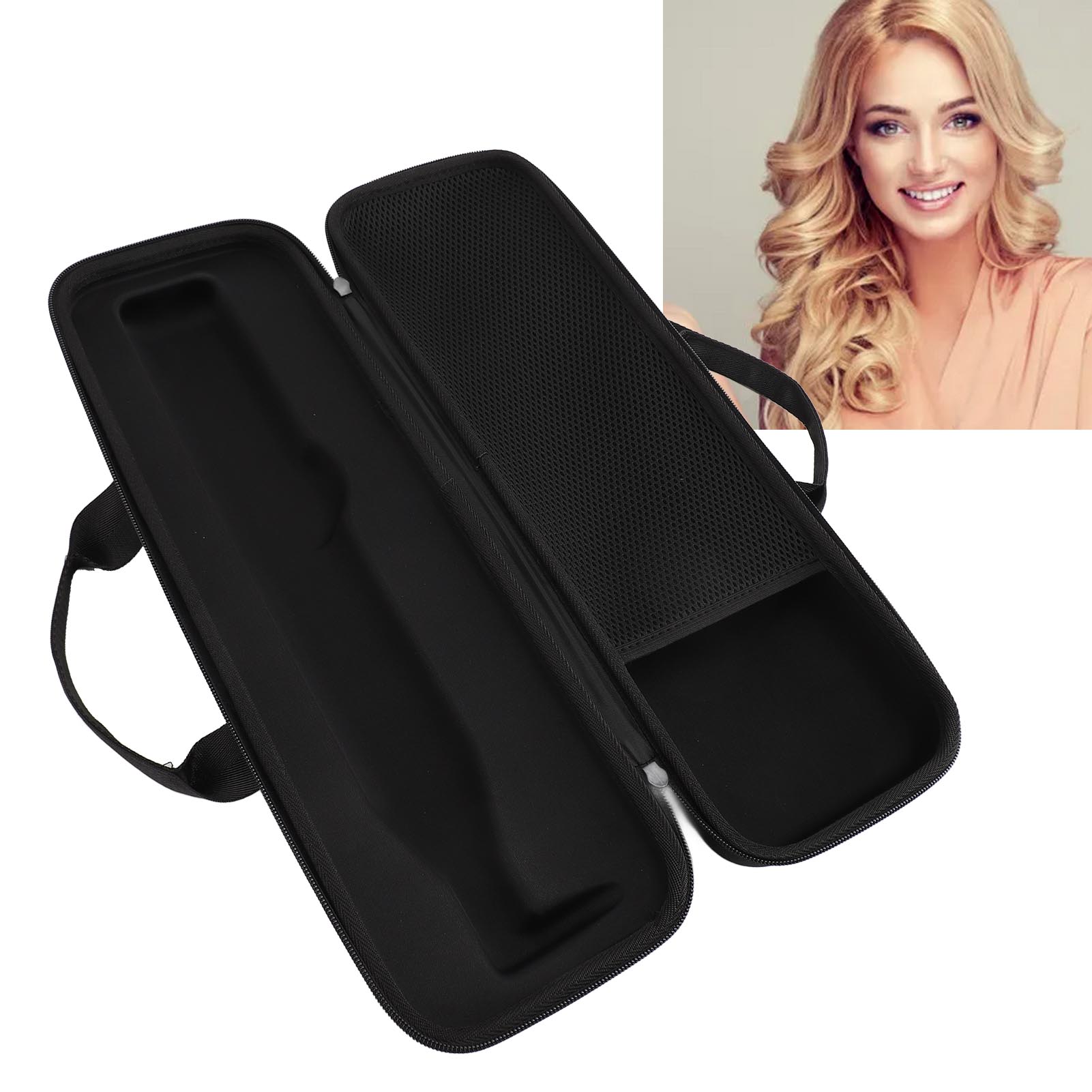 Máy ép tóc Mang trường hợp nylon Eva Máy ép tóc lưu trữ trường hợp chống trầy xước không thấm nước cho phụ kiện