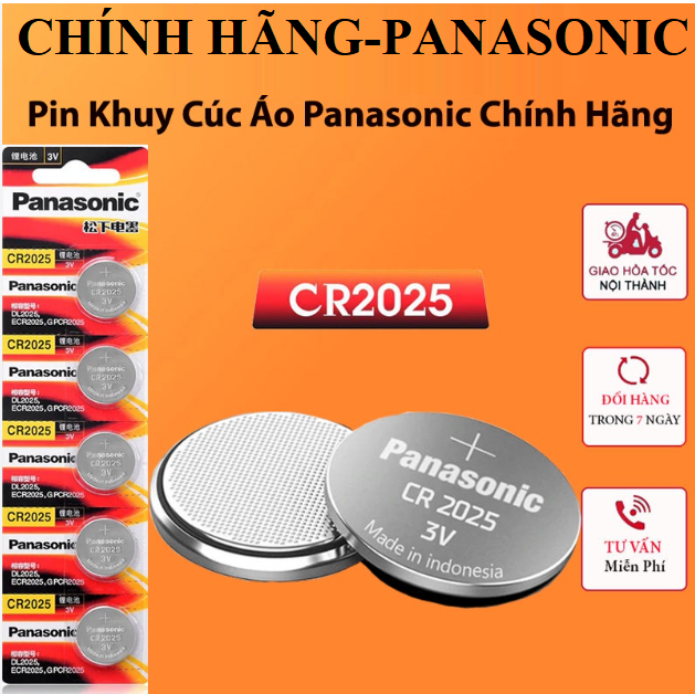 Pin Cúc Áo Panasonic CR2032 - CR2025 - CR2016 - CR1632 - CR1620 3V Lithium