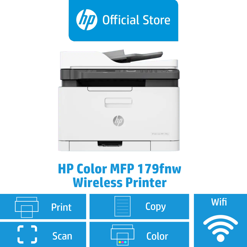 HP Color Laser MFP 179fnw Wireless Printer / Print, Copy & Scan / Wireless Direct Printing / Print from Mobile Device Singapore