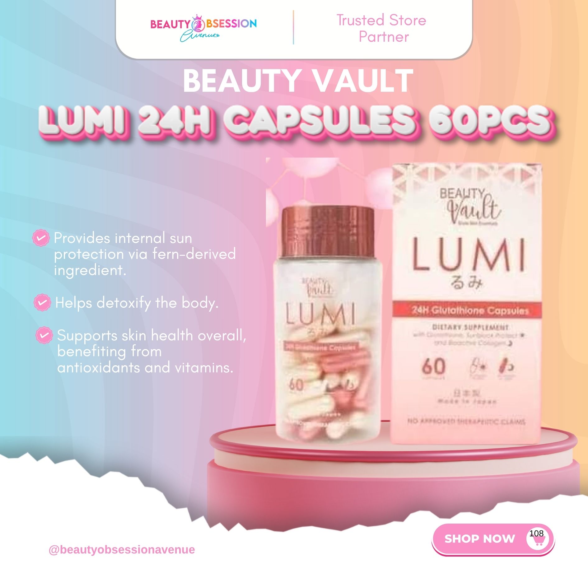 Get Lumi 24hr Glutathione Capsule at the Best Prices Online