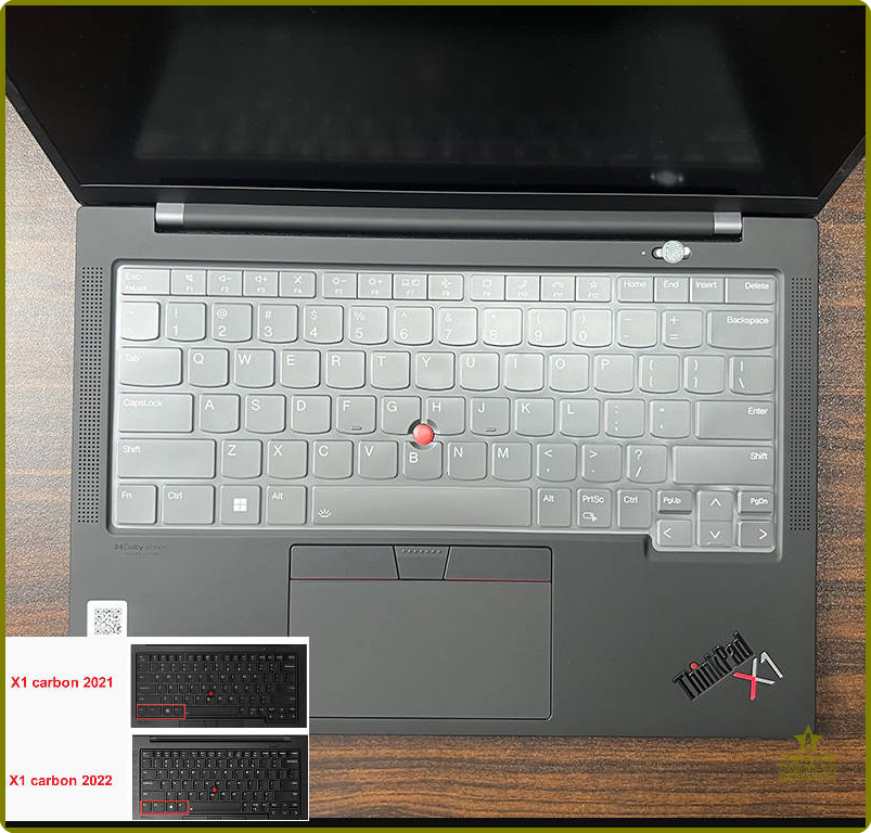 [uanwe] For Lenovo ThinkPad X1 Carbon Gen 9 2021 Lenovo ThinkPad X1 Carbon Gen 10 2022 Laptop TPU Keyboard Protector Skin Cover