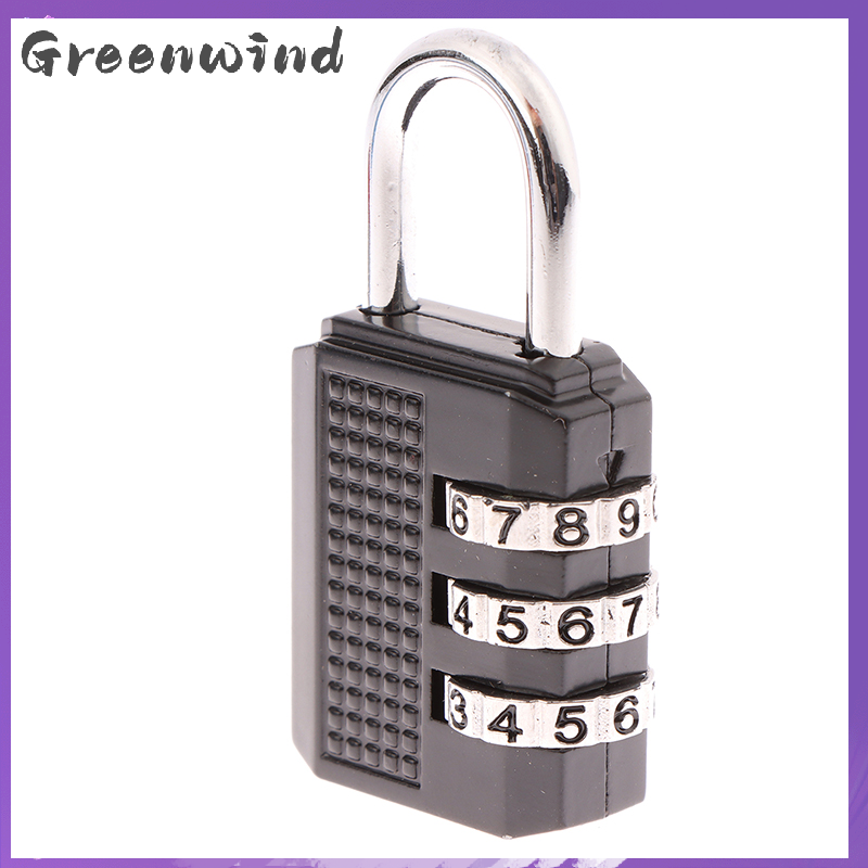 【Greenwind】 khóa đa năng cho phòng tập thể dục thay đổi Tủ 3 chữ số mật khẩu kết hợp vali hành lý hợp kim kẽm ổ khóa nhỏ