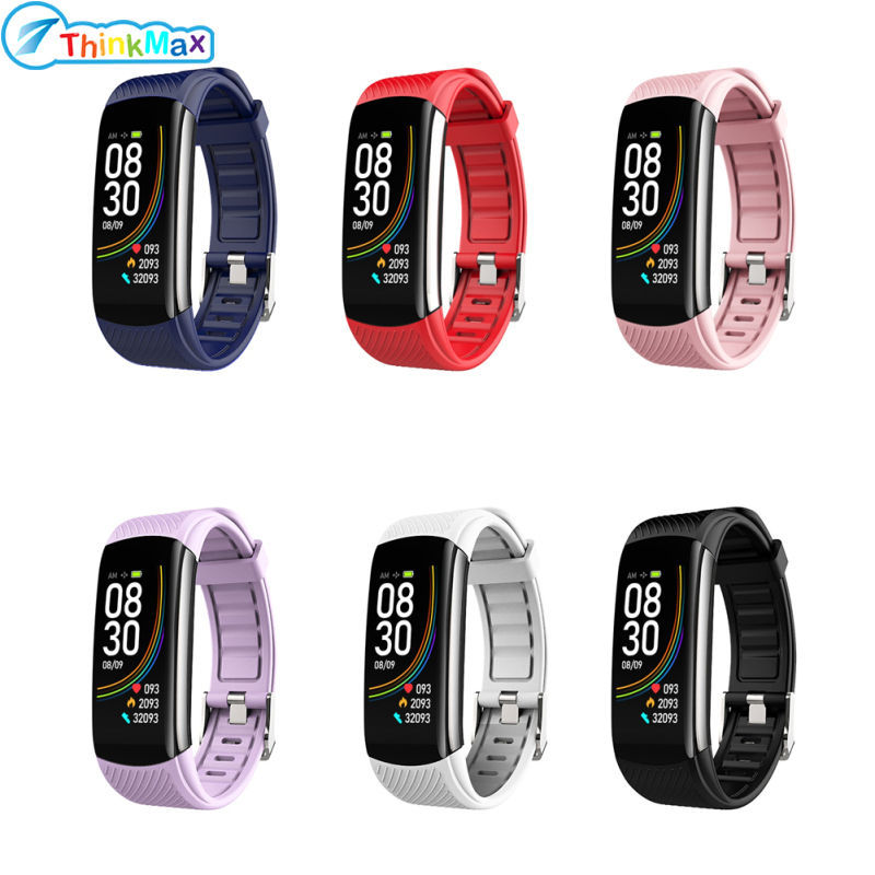 C6S Smart Watch 0.96" Full Touch Fitness Smartwatch Heart Rate Blood Oxygen Sleep Monitor Waterproof Watch For Men Women ราคา 497 บาท*ส่งฟรี