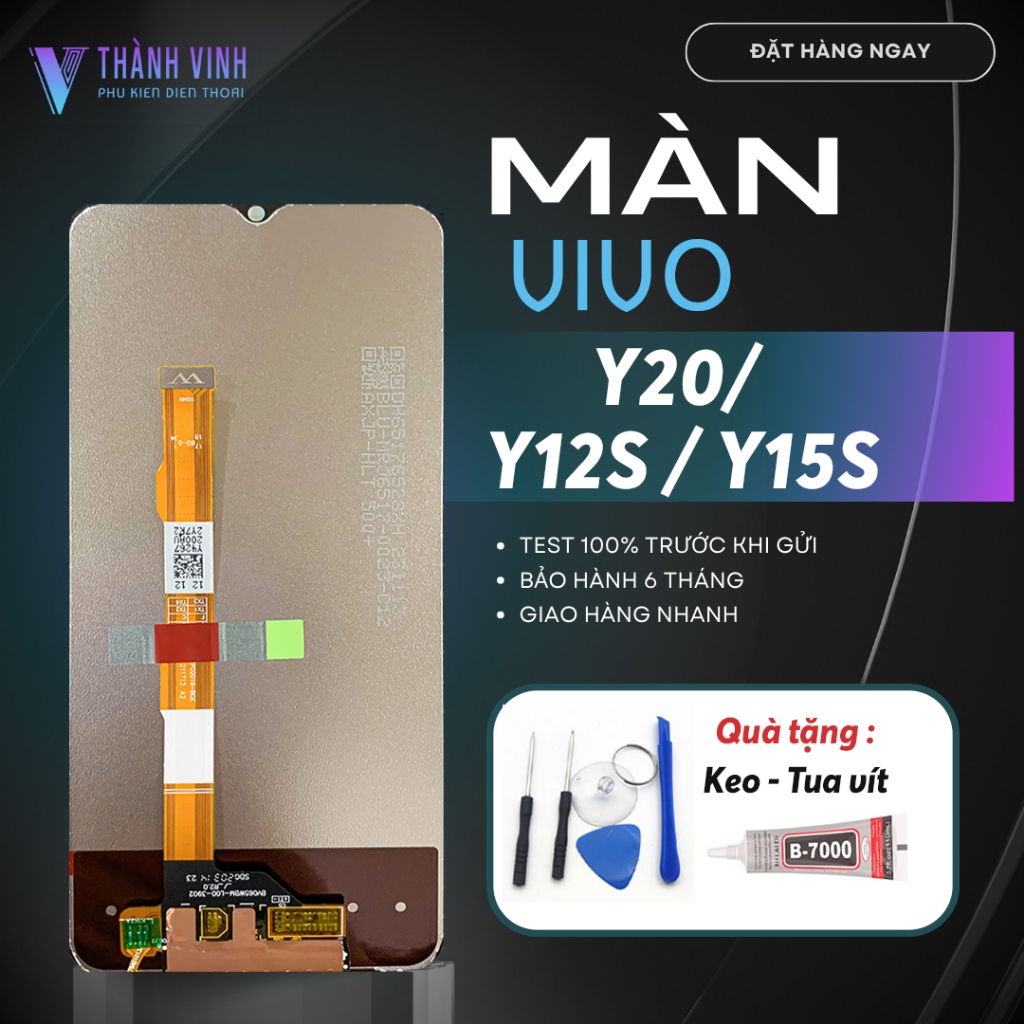 Vivo Y20/ Y20S /Y12S/ Y15S Screen - High Quality, Comes with Specialized Adhesive & Repair Kit