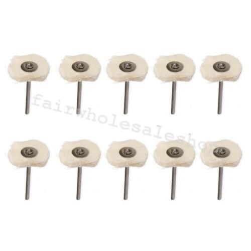 Bộ 10 Bánh xe đánh bóng bằng vải cotton Pad dành cho dụng cụ quay - Cấp độ chuyên nghiệp, nhẹ nhàng trên bề mặt, lý tưởng cho những người đam mê DIY và các ứng dụng chế biến gỗ
