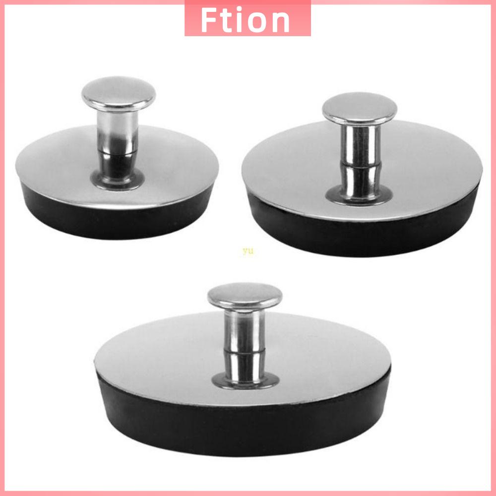 FTION 1Pcs Dễ sử dụng Nút bịt bồn tắm Phụ kiện phòng tắm nhà bếp Thép không gỉ Mũ bồn tắm  Nước Nút chặn cống Cho bồn tắm chậu rửa bồn rửa