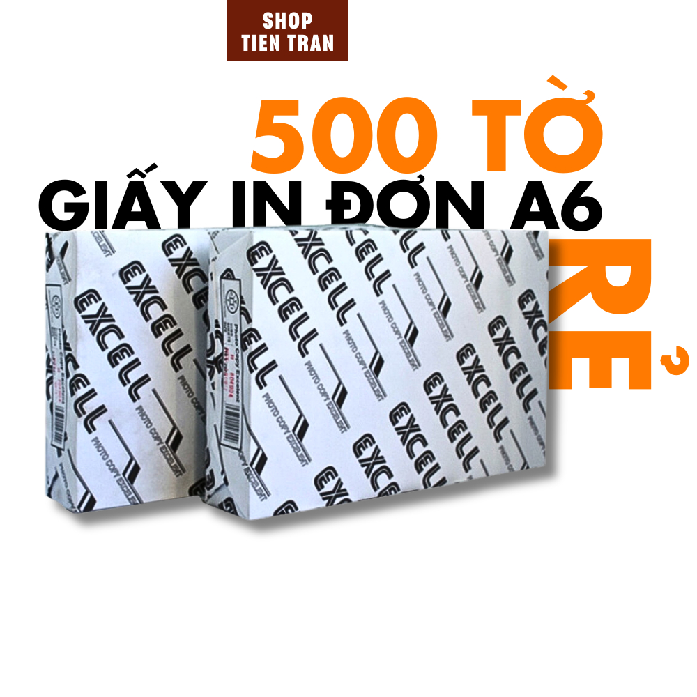 Giấy a5, a6 in đơn excel 68 gsm chất lượng cao, giá rẻ - shoptientran
