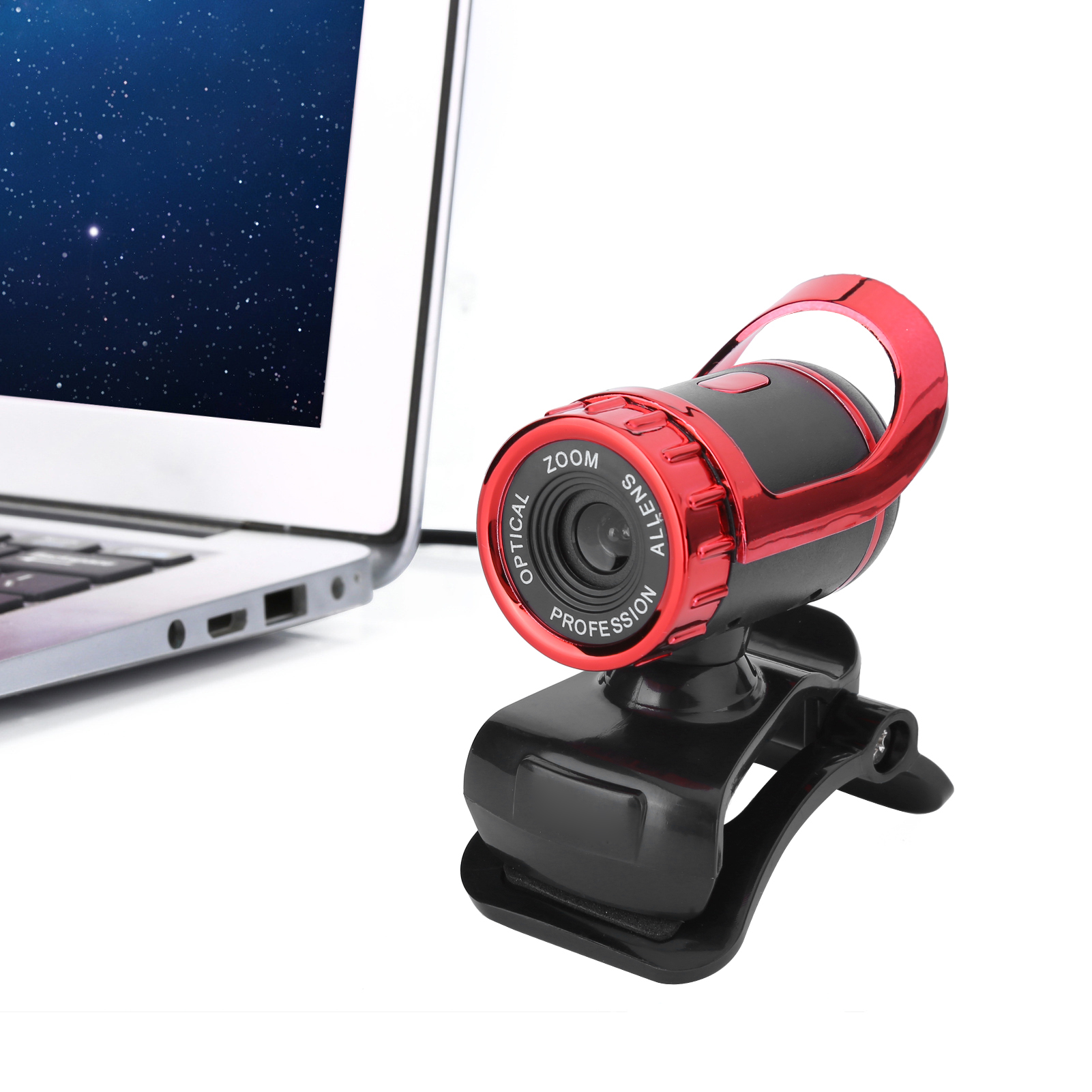 Webcam Có Micrô Camera Web 360 độ xoay cho PC máy tính xách tay Máy tính để bàn cuộc gọi video