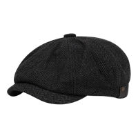 Men Newsboy Hat Spring Autumn Retro Beret Hat Octagonal Cap English Style Street Cap Warm Cold Weather Headwear Women Painter Hat for Hiking Traveling Shopping