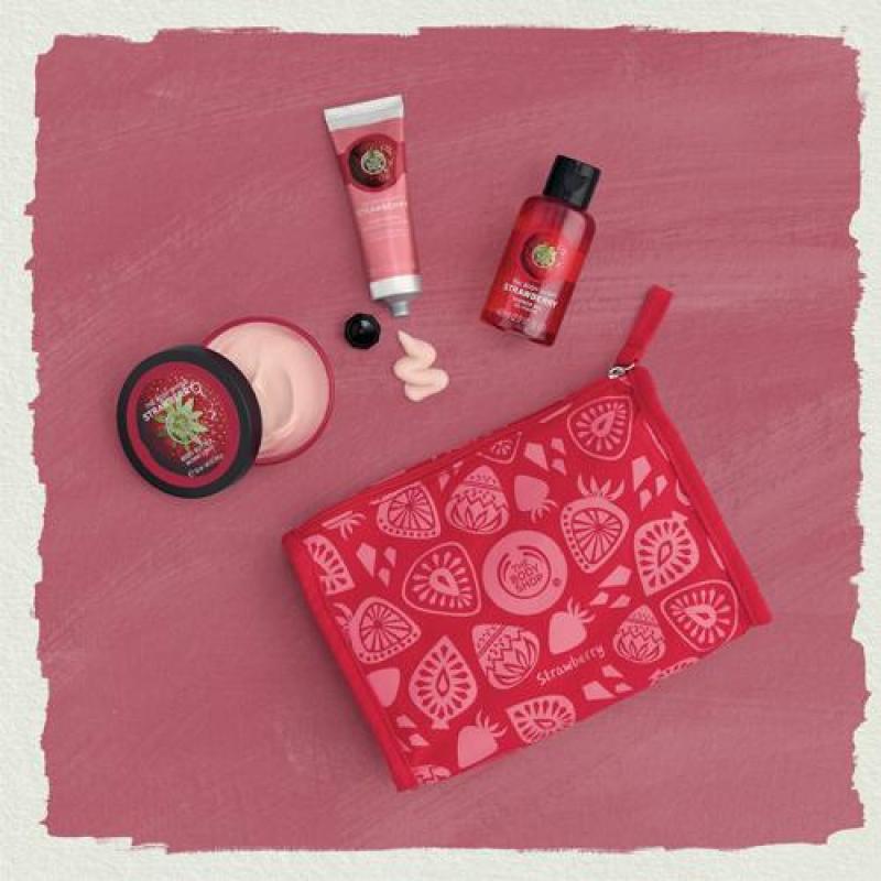 Buy The Body Shop Irresistibly Juicy Strawberry Delights Bag Singapore