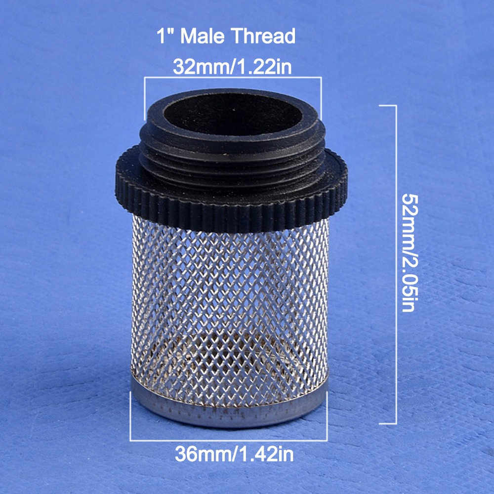 HUISHU 1Pc Nước sạch Bộ lọc ống Bộ lọc chung Lắp đặt bơm nước Bộ lọc bơm nước  1/2''~2'' Bộ lọc màn hình lưới cho bể cá thủy sinh tưới nhỏ giọt - 2
