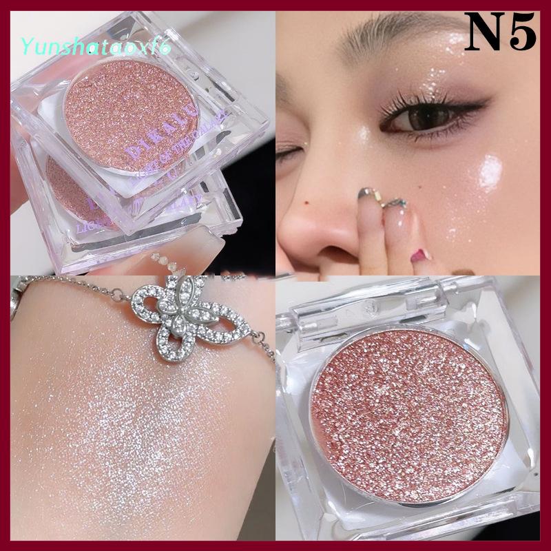 yunshataoxf Dikalu Galaxy Eyeshadow Palette nghiền nát kim cương lấp lánh cường độ cao ánh sáng lung linh Pearlescent trang điểm lâu dài sắc tố - 7