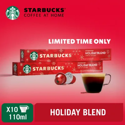 Starbucks Holiday Blend By Nespresso Coffee Capsules/ Coffee Pods 10 Servings [Expiry Jul 2022]