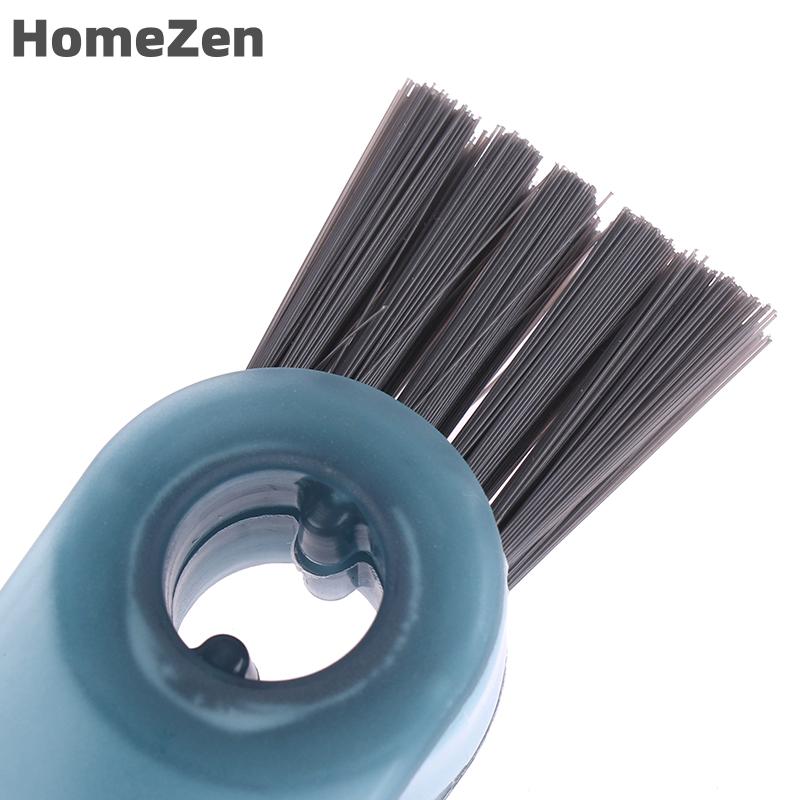 HomeZen 1 chiếc bàn chải làm sạch kẽ hở nắp cốc 3 trong 1 dụng cụ làm sạch kẽ hở miệng cốc chai bàn chải làm sạch khe rãnh gia dụng đa chức năng