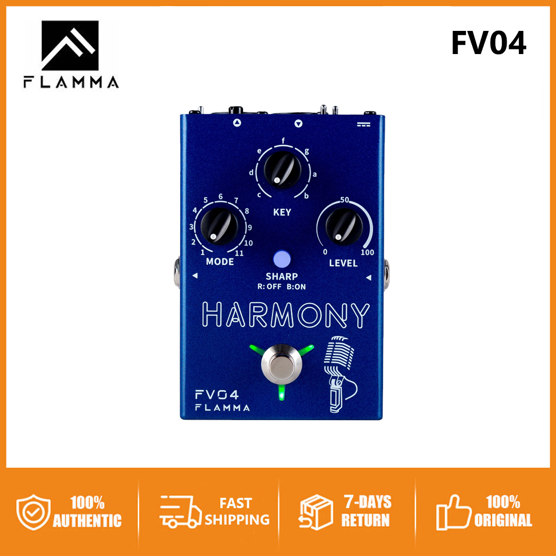 Original FLAMMA FV04 Vocal Effects Processor 12 Pitch with 11 Different Harmony Modes 48V Phantom Power ราคา 3,590 บาท*ส่งฟรี