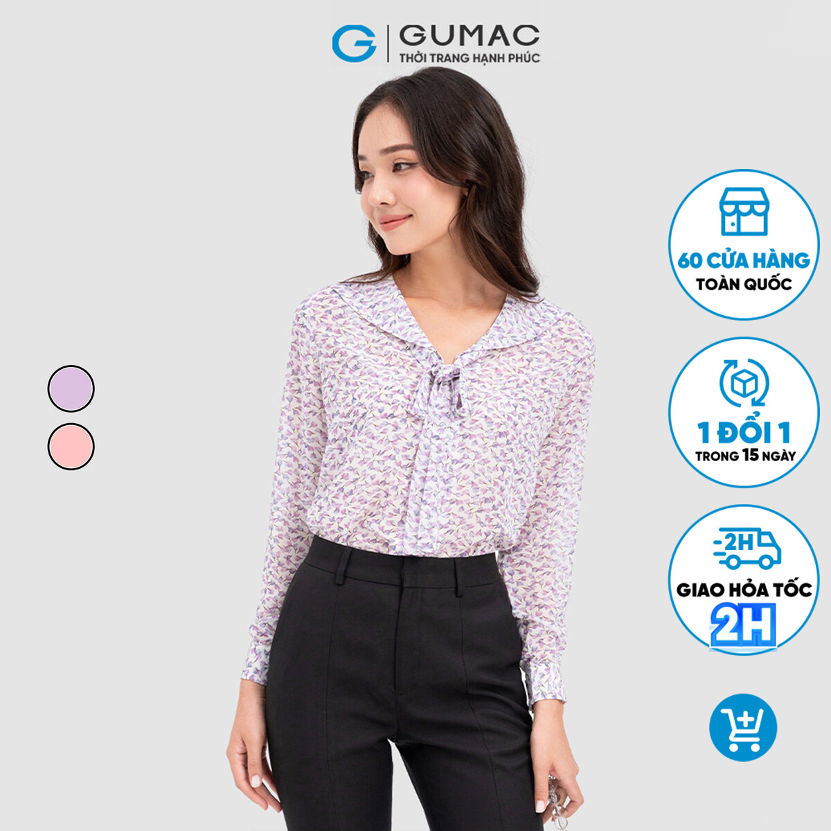 Áo kiểu bâu thủy thủ thời trang gumac la1104
