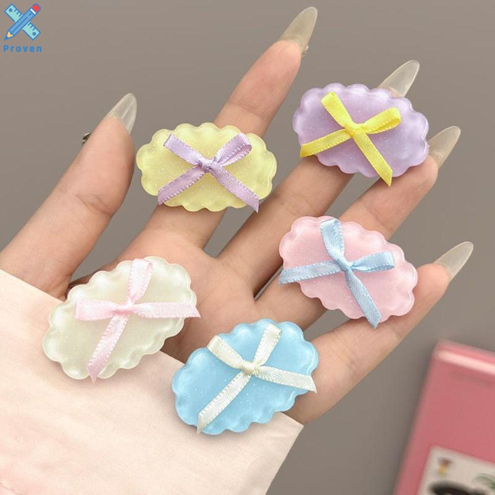STAT Hình bầu dục Kẹp tóc hình nơ Phong cách Hàn Quốc Màu kẹo Kẹp tóc balletcore Dễ thương Kẹp bên Kẹp vịt mỏ vịt Cô Gái