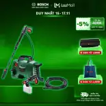 Máy phun xịt rửa Bosch Easy Aquatak 120 kèm Súng ngắn xoay 360 áp lực cao Bosch và Ống nước nối dài Bosch 6m
