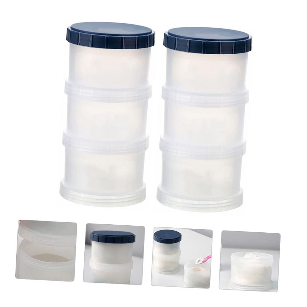 A5TG Hoạt hình Hộp sữa bột Hộp đựng thực phẩm Hộp đựng sữa bột Hộp đựng sữa bột 1-5 lớp tùy chọn Cho sữa bột