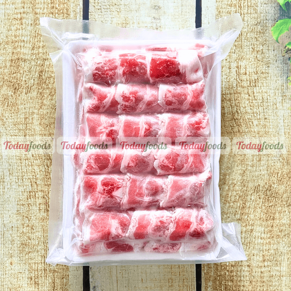 Ba Chỉ Bò Cuộn Mỹ | Canada 500G (Đông Lạnh) | Thịt Ba Rọi Bò Nhập Khẩu Tươi Ngon Cho Lẩu Nướng