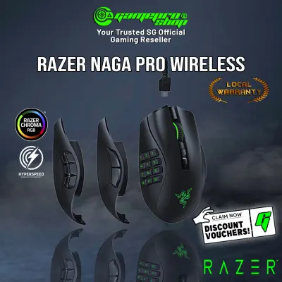 Razer Naga Pro Wireless Gaming Mouse - RZ01-03420100-R3A1 (2Y)