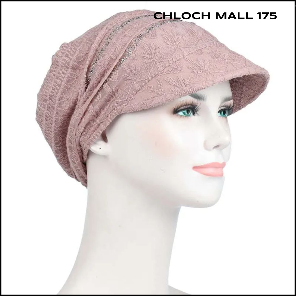 CHLOCH 175 หมวกฮิญาบลูกไม้ หมวกปิดหู พับเก็บได้ หมวกยืดหยุ่น แฟชั่นสำหรับผู้หญิง โครเชต์แบบหลวม ราคา 180 บาท*ส่งฟรี