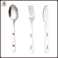 Haloppe Mirror Polished Flatware Stainless Steel Cutlery Set Stainless Fork Spoon Set – Mirror Polished Cutlery Easy to Clean Flatware Utensils for Camping Dining Kitchen Use – Durable for Everyday