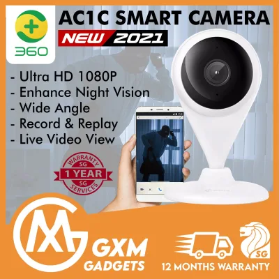 360 AC1C 1080P Wifi IP Camera CCTV Home WiFI Security Camera 130 Degree 7M Night Vision Baby Monitor Two Way Audio