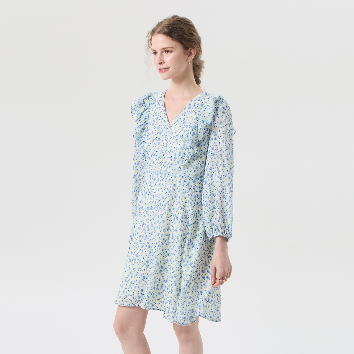 EP ชุดเดรสสั้น ผู้หญิง สีฟ้า | Short Dress | 00947 ราคา 1,395 บาท*ส่งฟรี