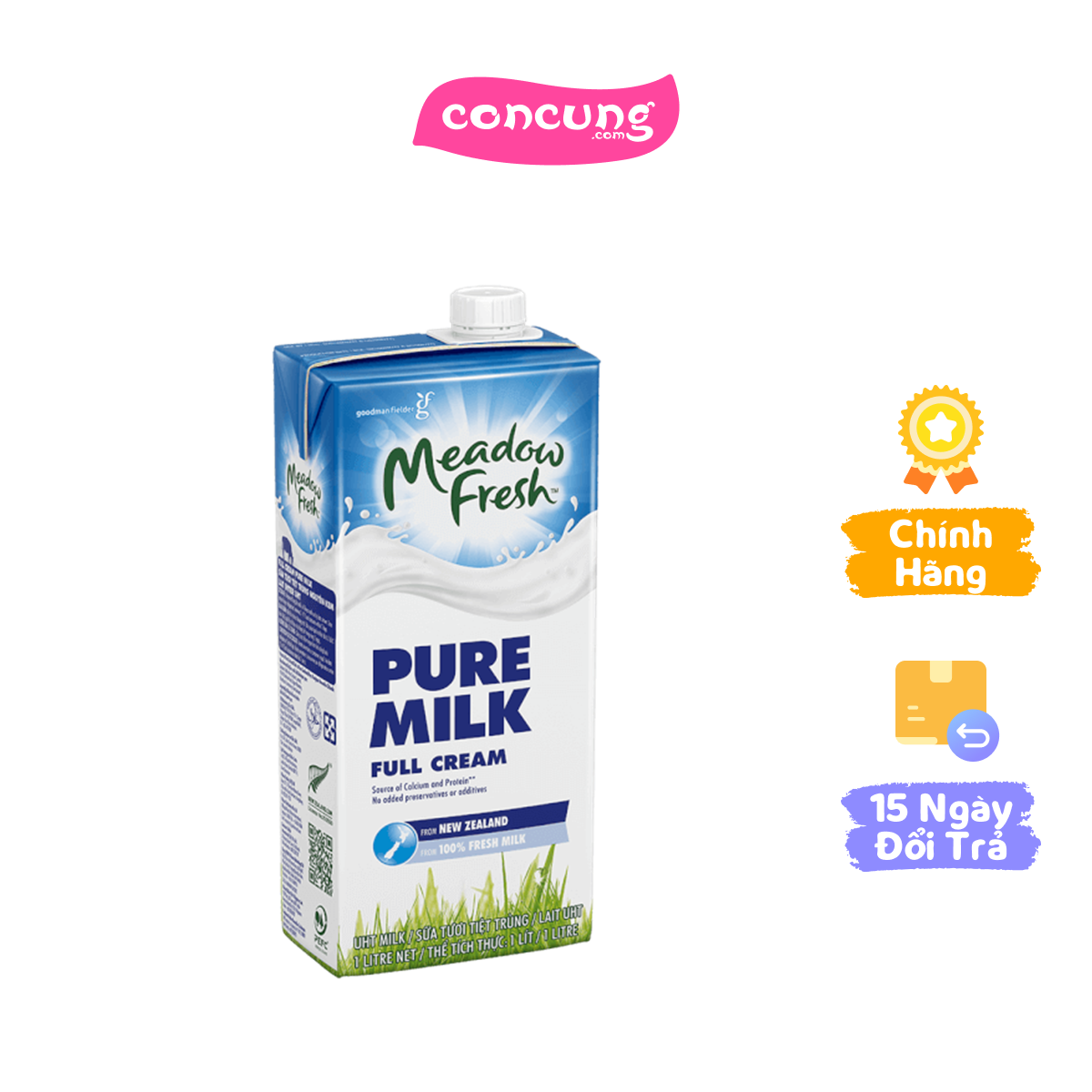 Sữa tươi tiệt trùng Nguyên kem nhãn hiệu Meadow Fresh 1x12L
