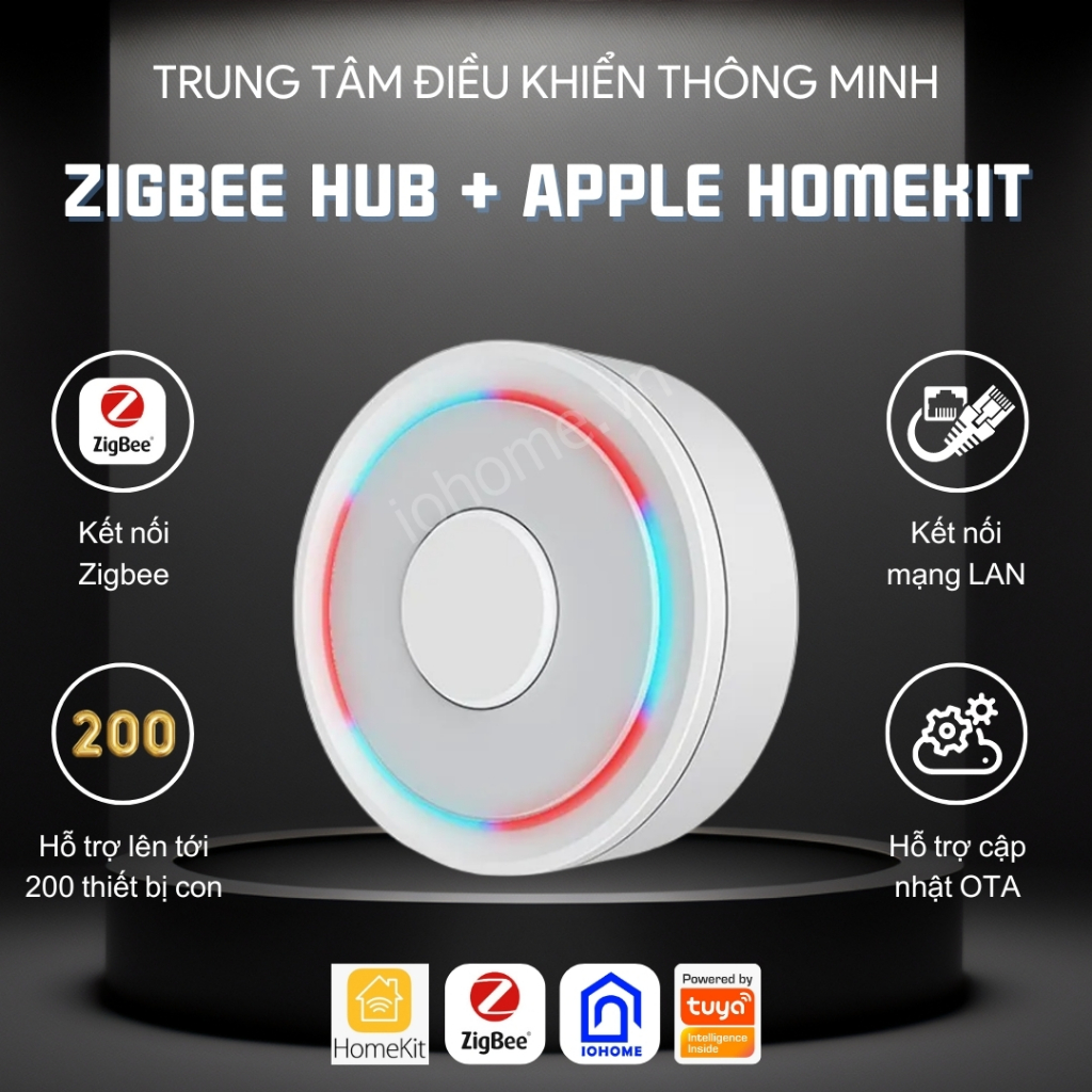 Hub lan 3.0/bộ điều khiển trung tâm zigbee tuya smart/hub lan tuya zigbee/hub zigbee tuya cắm dây lan zigbee 3.0 xịn