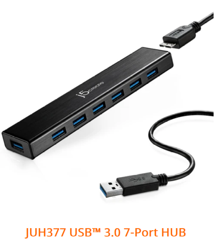 J5Create JUH377 USB 3.0 7-Port HUB