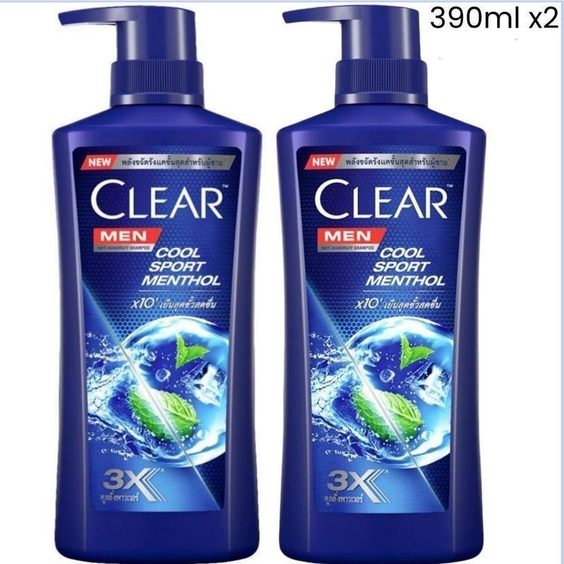ซื้อ 1 แถม 1 Clear Men Shampoo 370มล เคลียร์ เมน คูล เมนทอล แอนตี้แดนดรัฟ แชมพูขจัดรังแค สูตรเย็น