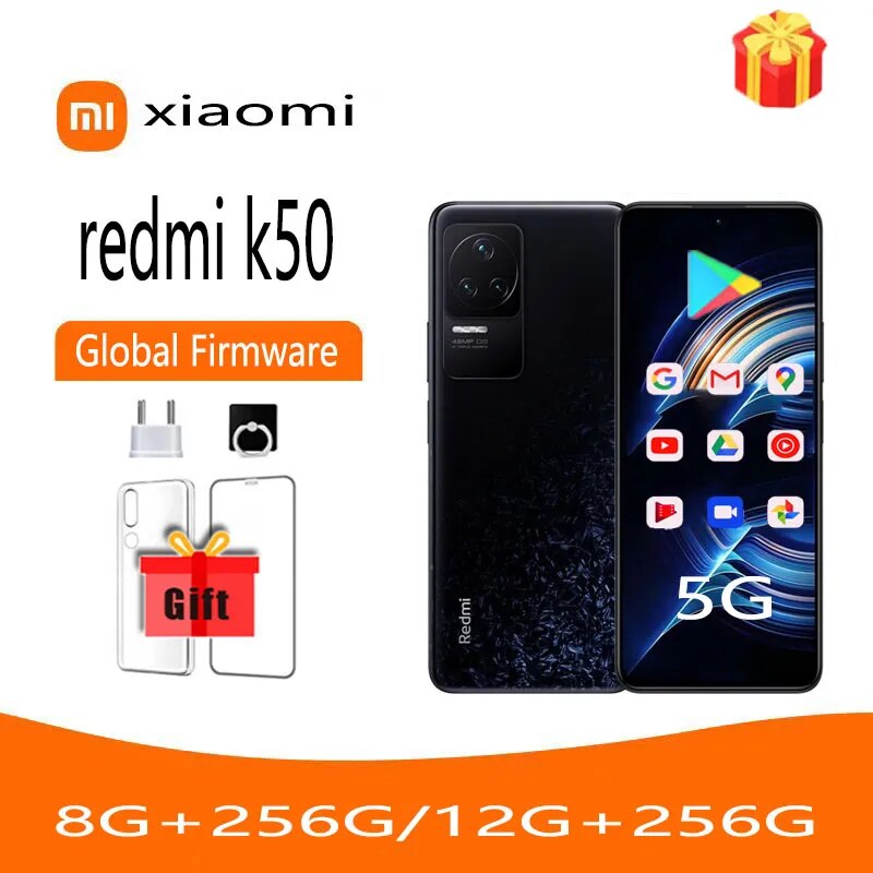 Used phone Xiaomi-Redmi 90% NEW K50 5G Smartphone, Dimensity 8100 Octa Core, 5500mAh, 67W Fast Charging, 48MP Triple Camera, 120Hz, Original - ยี่ห้อ Xiaomi ราคา 12,380 บาท*ส่งฟรี