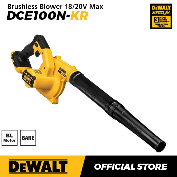 Dewalt Brushless Blower / Blower Angin Baterai 18/20V Max DCE100N-KR (Unit Only) Harga 1,110,000 rupiah*Gratis Ongkir